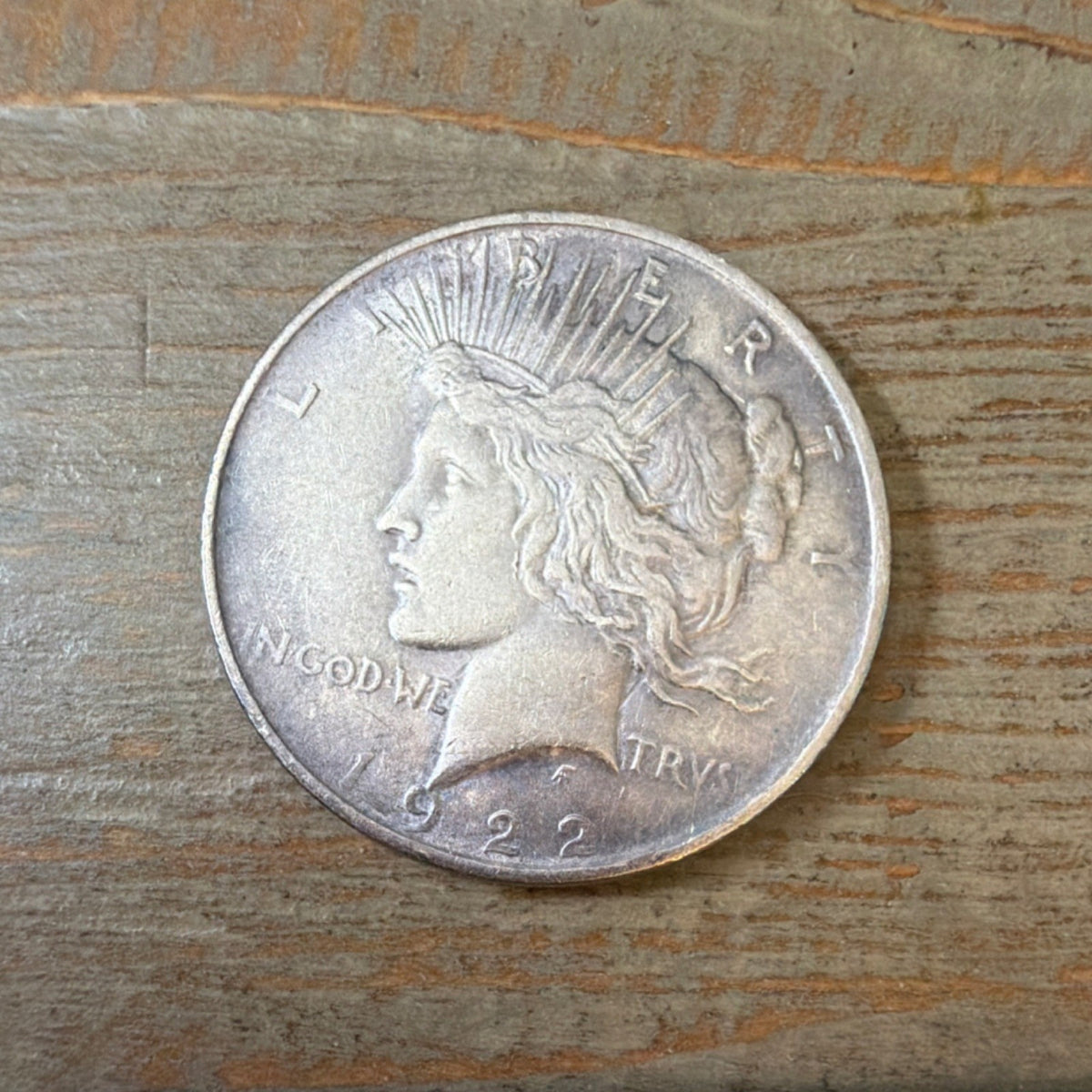 1922 United States Peace Silver Dollar $1 Coin, Uncertified