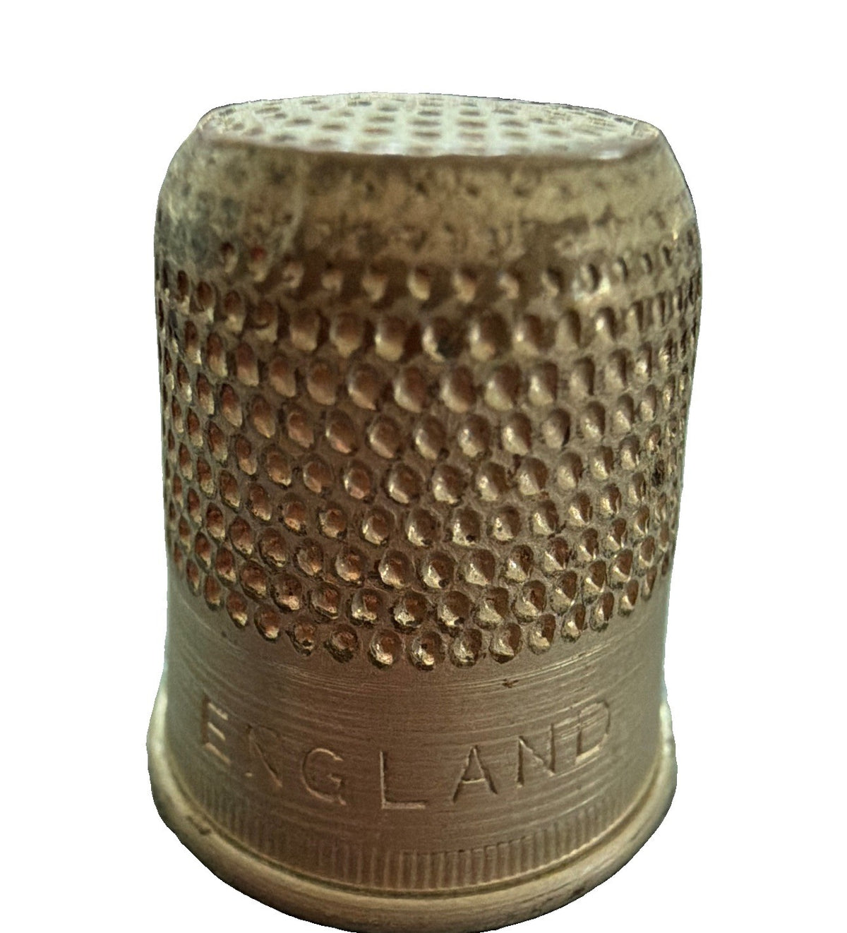 Vintage Original Metal Sewing Thimble Marked "ENGLAND" Collectible