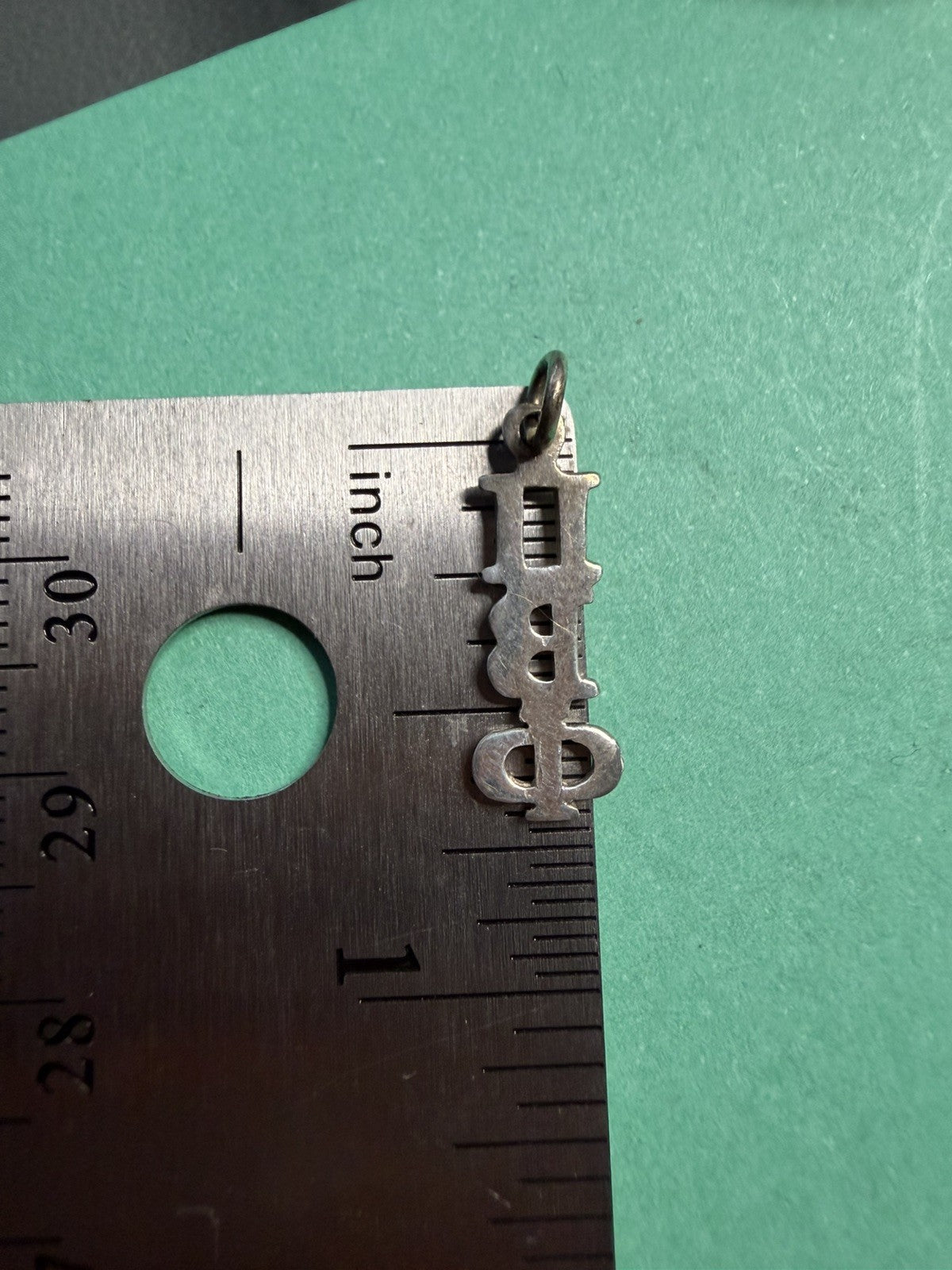Vintage Sterling Silver 925 Greek Sorority Pi Beta Phi Lavalier Charm