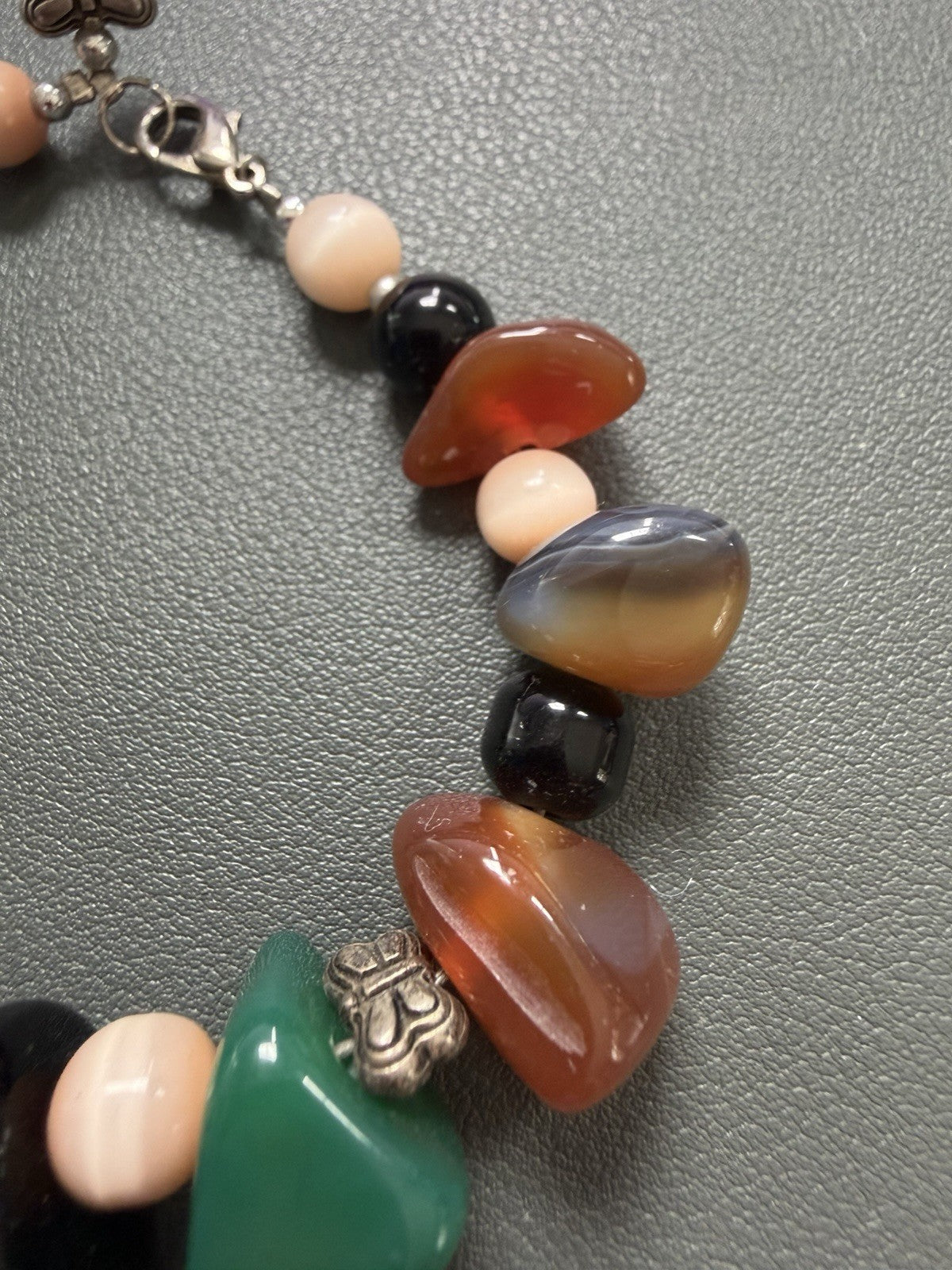 Natural Varied Agate Stone Bracelet With Beautiful Colors