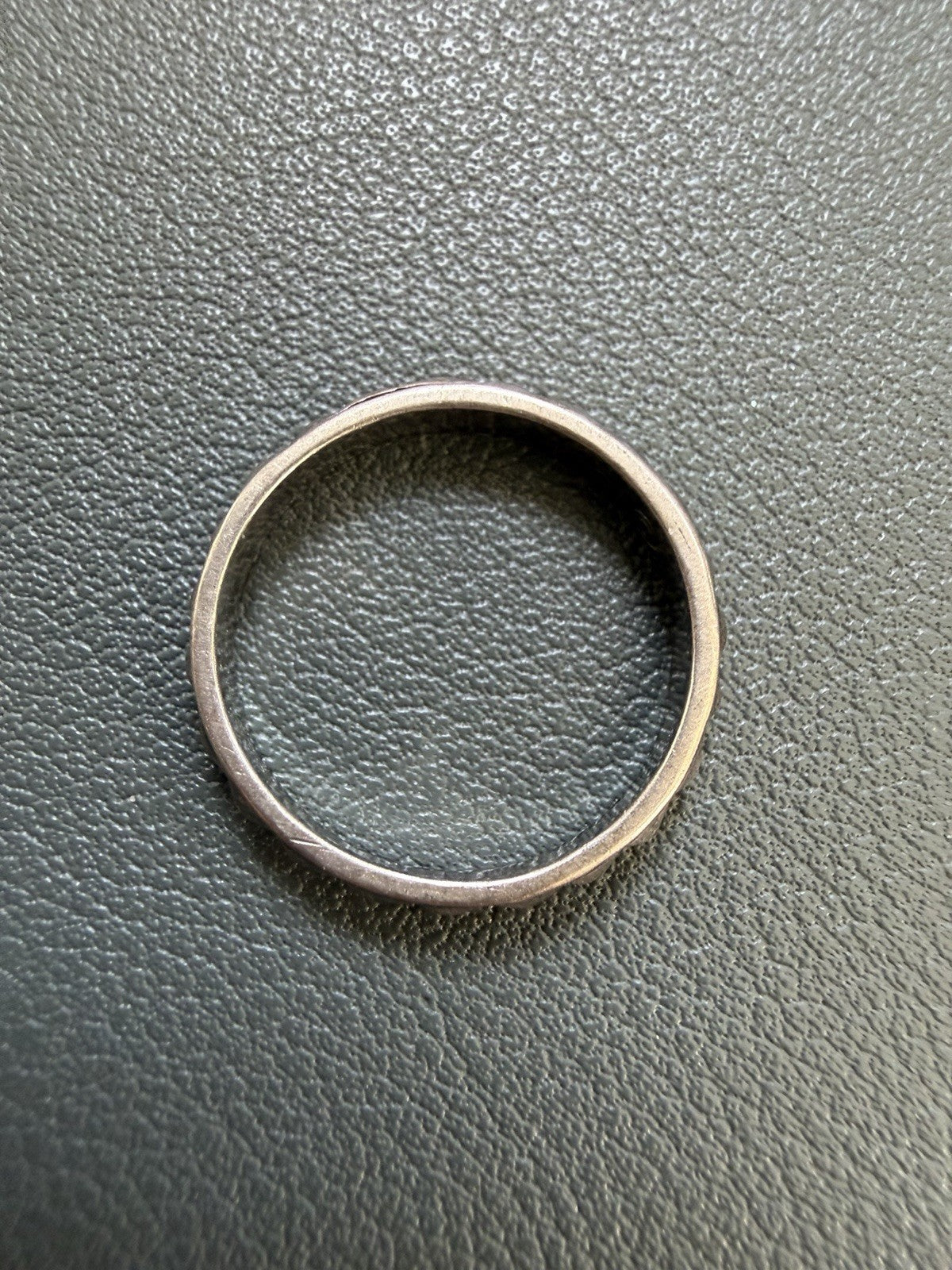 Southwest Native Style 925 Simple Studded Stackable Band Ring Size 5