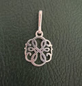 925 Sterling Silver Open Scrollwork Celtic Knot Charm, Pendant