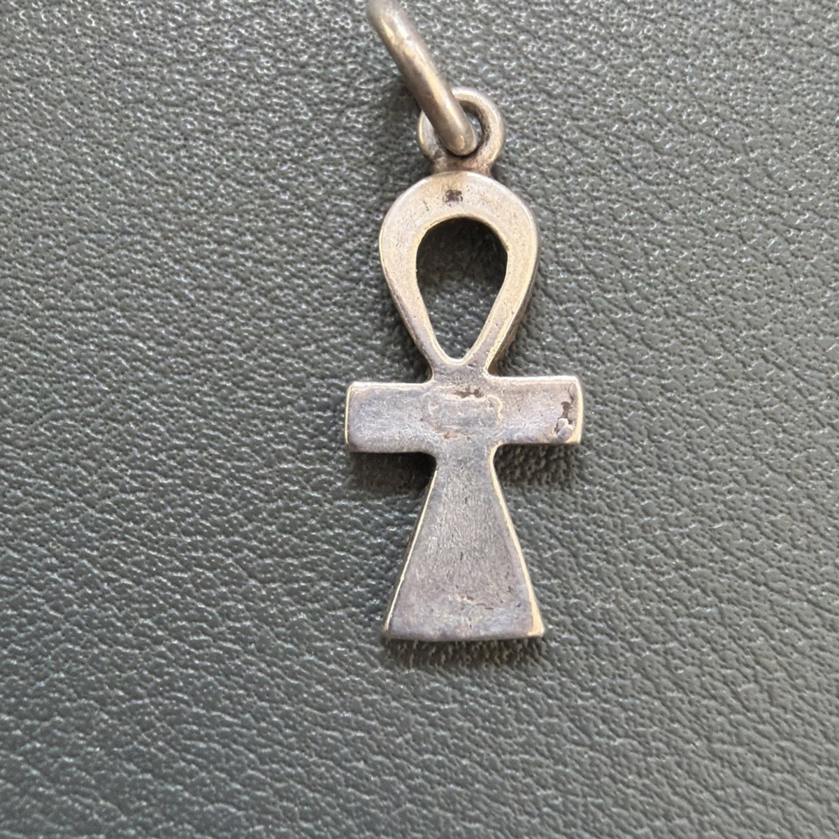 Vintage Necklace Pendant 925 STERLING SILVER  Ankh Egyptian Cross Charm