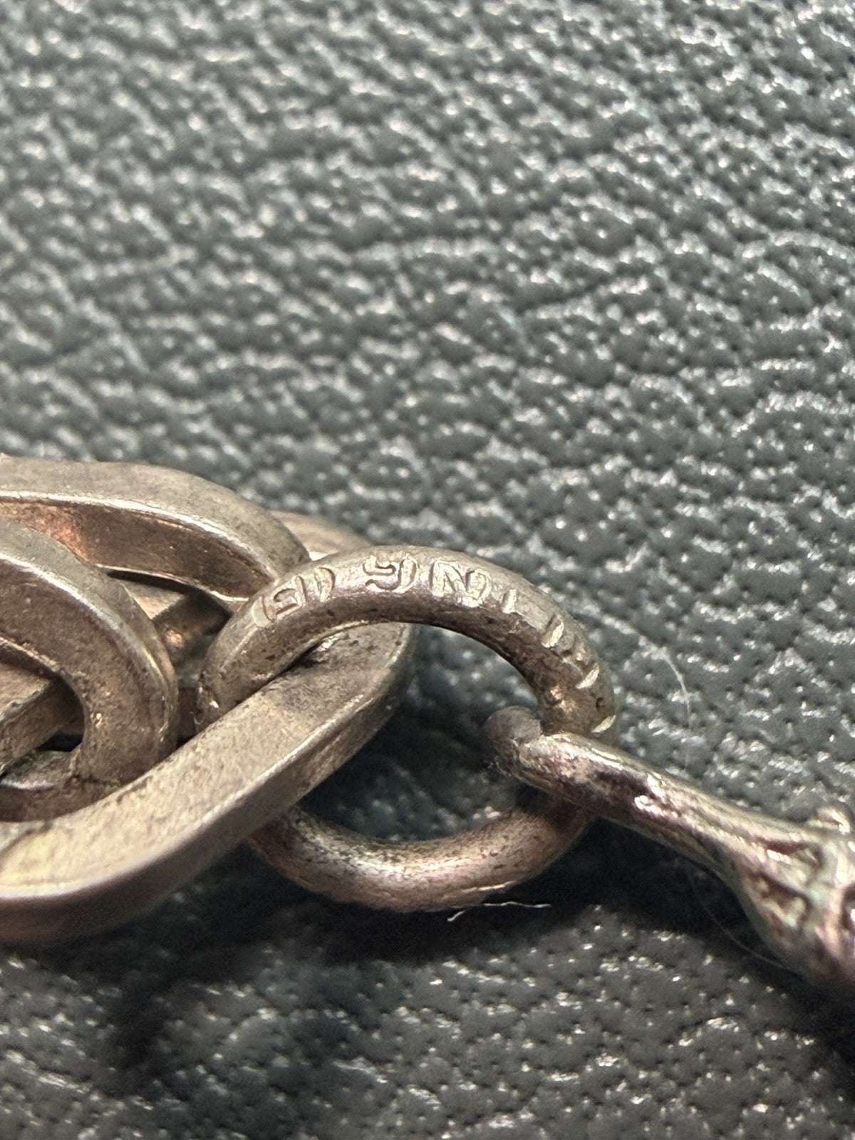 800/ Sterling Silver Souvenir Charm Bracelet Windmill Birdcage Boat Cannon