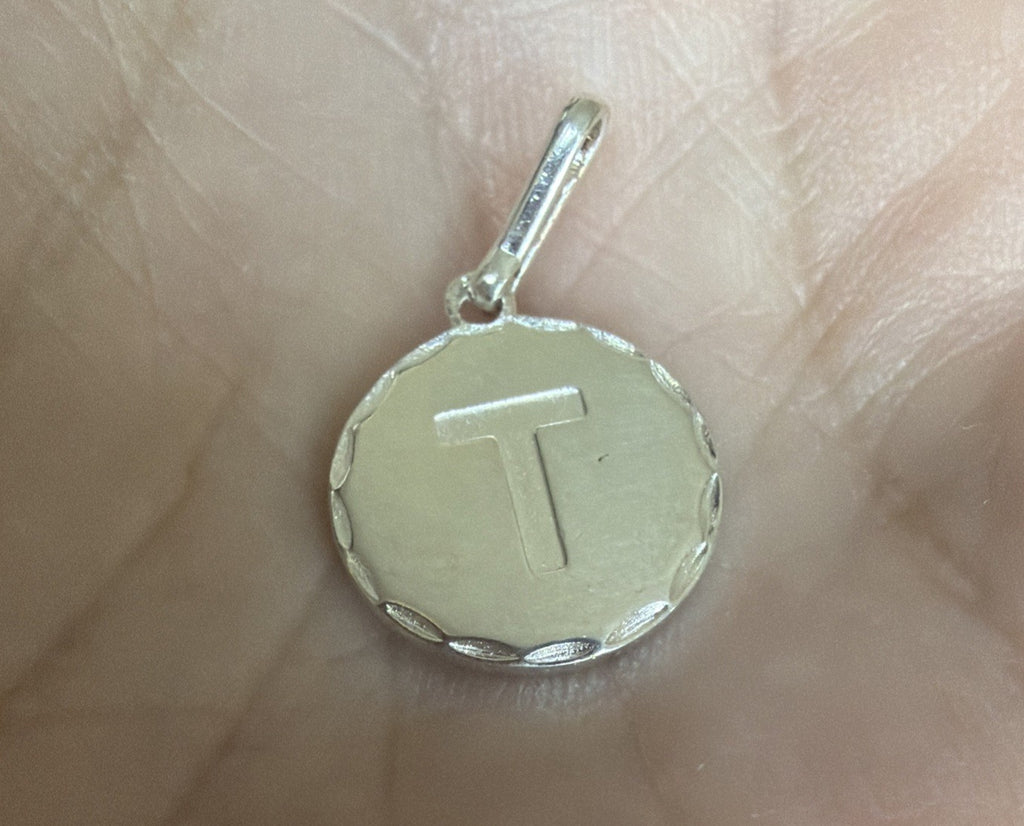 Alex & Ani 925 Sterling Silver Initial Letter  T Women's Bracelet Charm