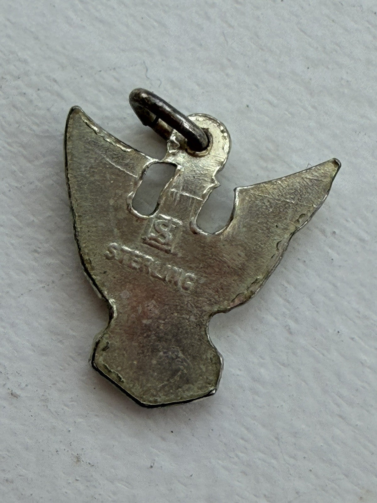 Vintage Boy Scouts Of America Sterling Silver Eagle Charm Pendant