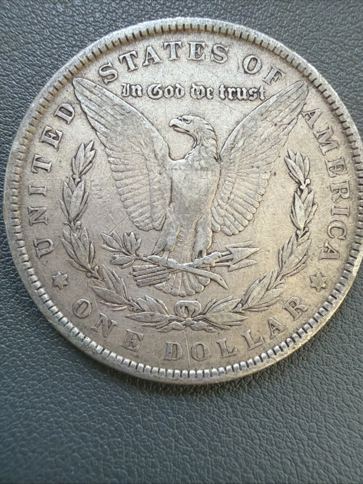1881 Morgan Silver Dollar $1 90% Silver Philadelphia No Mint Mark Coin - As Is