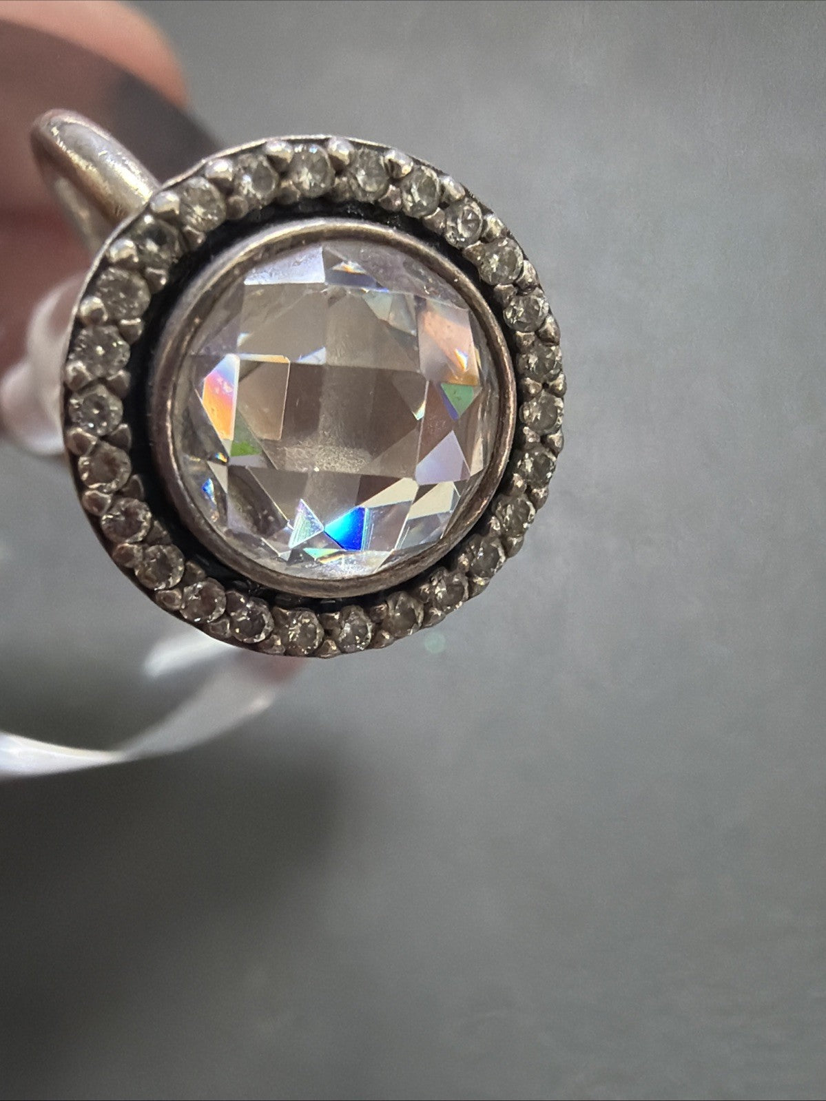Pandora ALE Sterling Silver 925 Brilliant Legacy Clear CZ Ring Sz 6