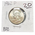 1962 Denver Washington Quarter Silver 25C Uncirculated Business Strike