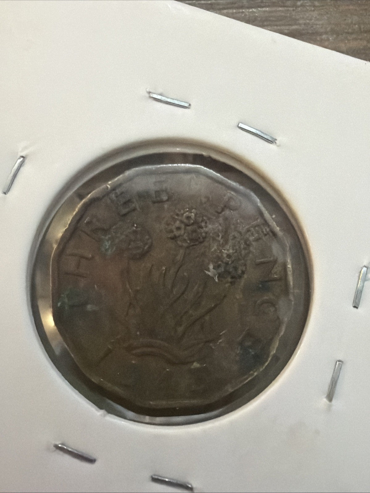1943 Great Britain Three 3 Pence - British Coin.
