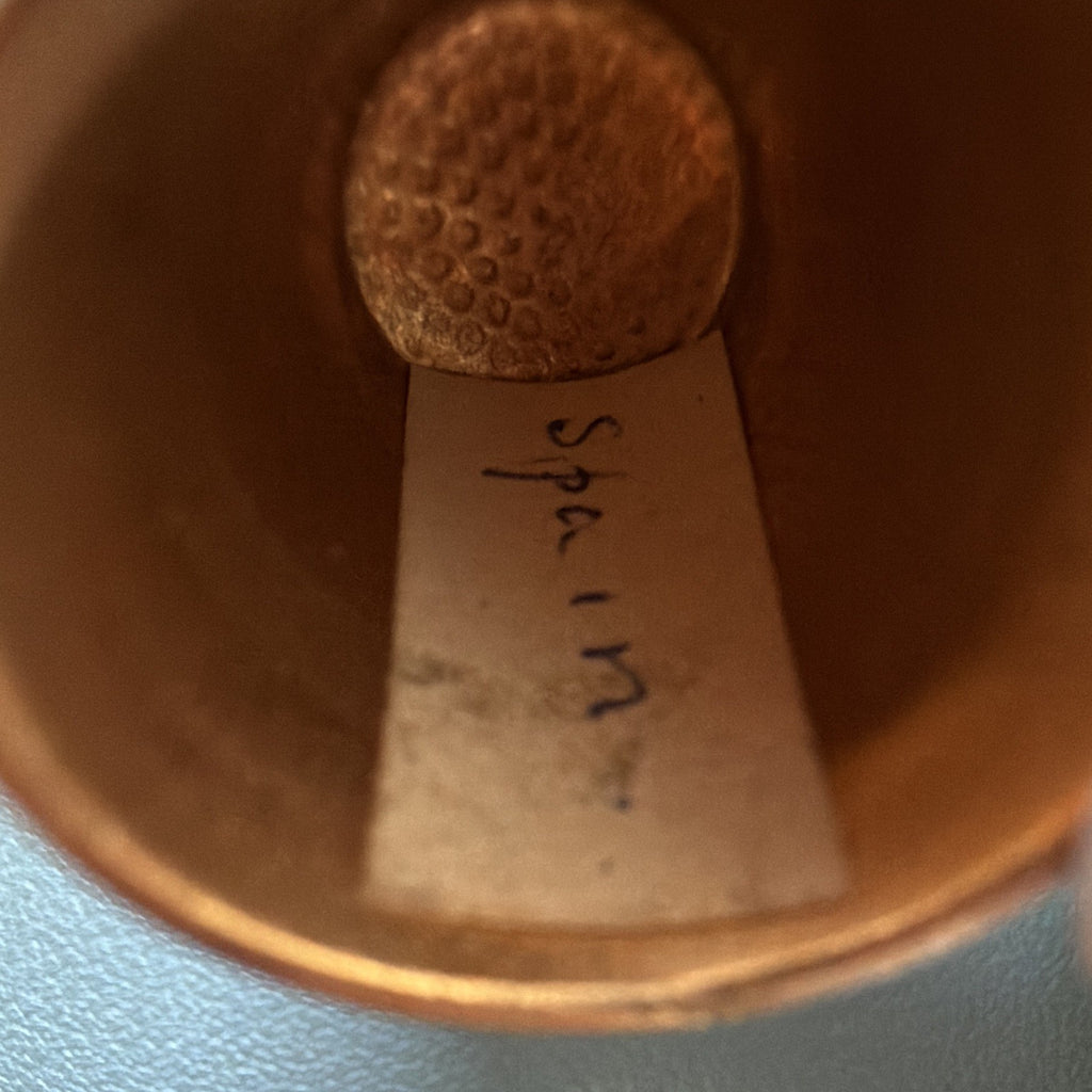 Vintage Toledo Spain Enameled Sewing Thimble collectible 