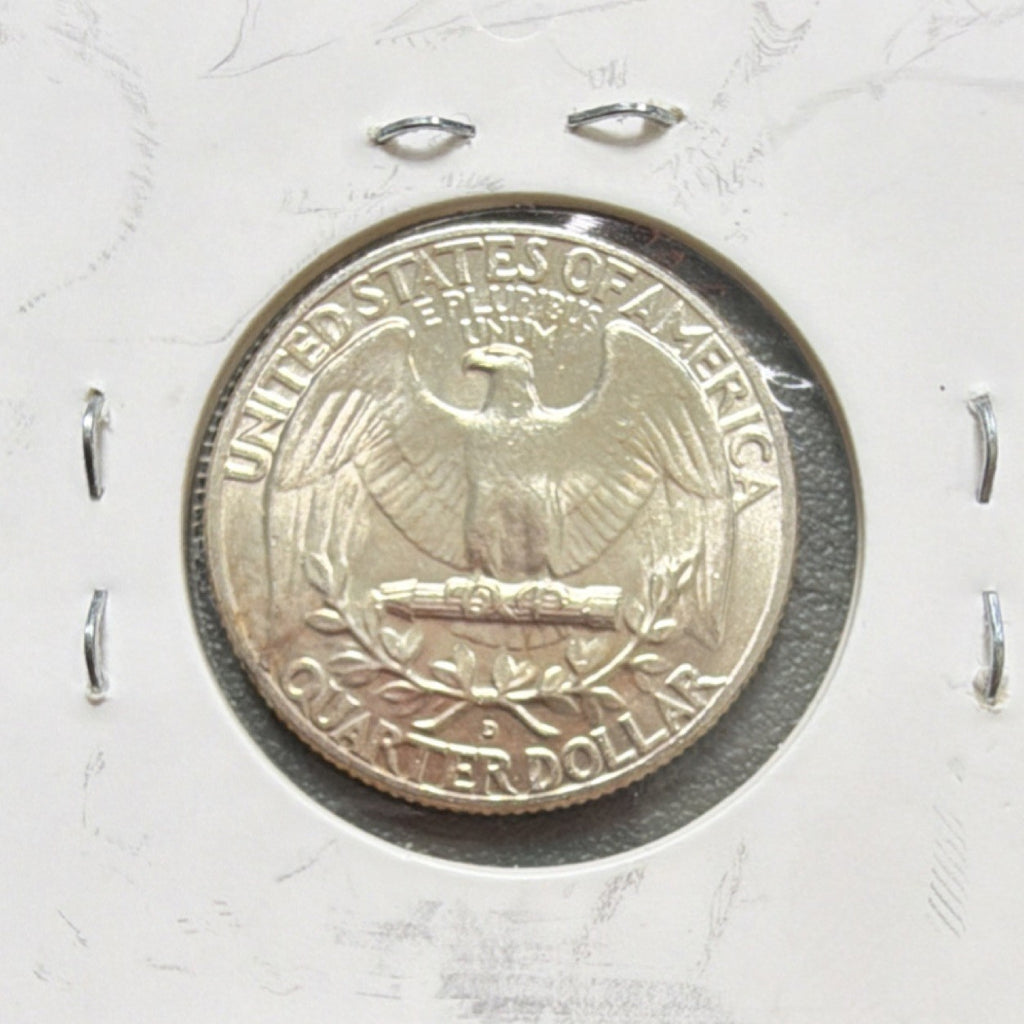 1962 Denver Washington Quarter Silver 25C Uncirculated Business Strike
