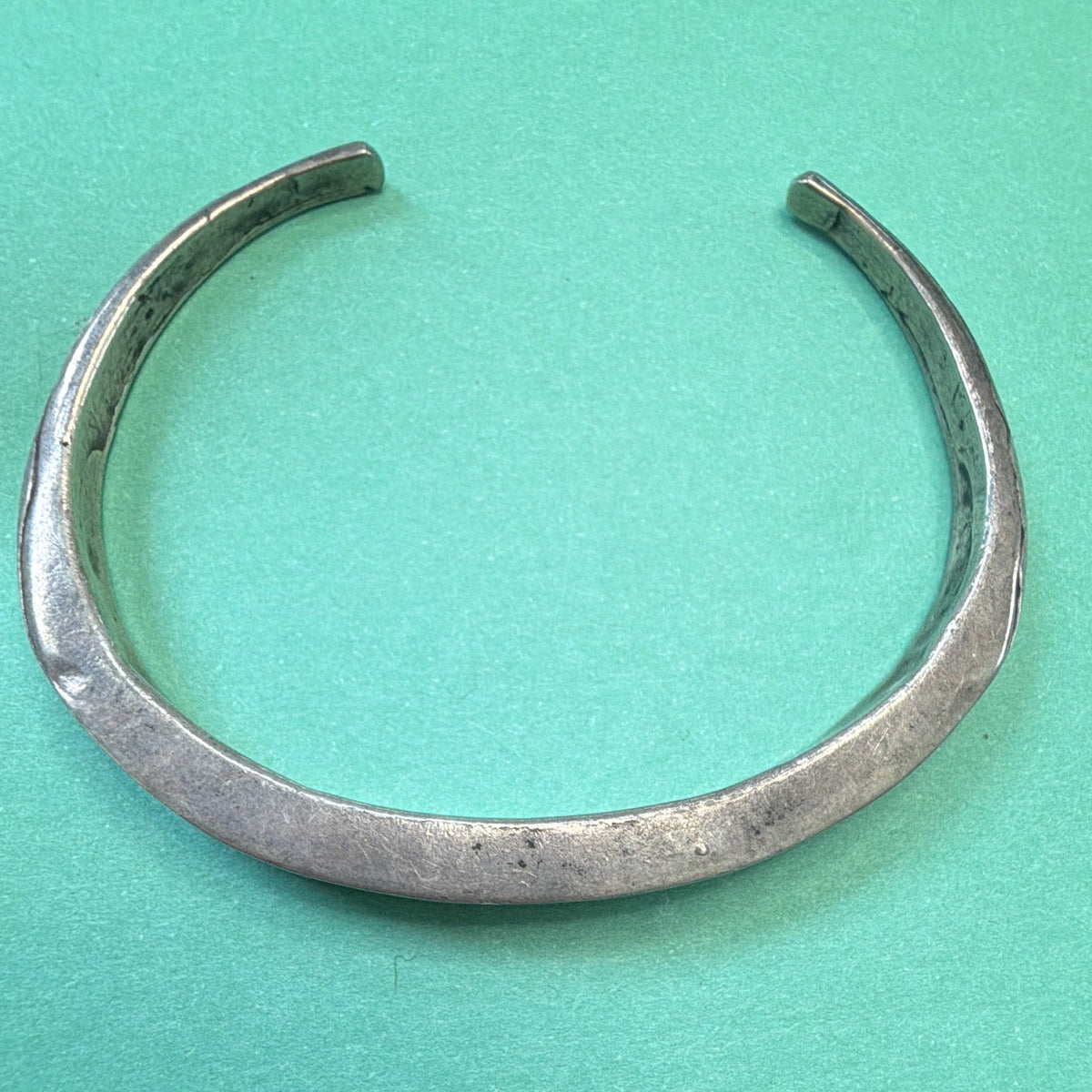 Turquoise Blue Inlay Sterling Silver 925 Cuff Bracelet Small Adult/ Childs 15g