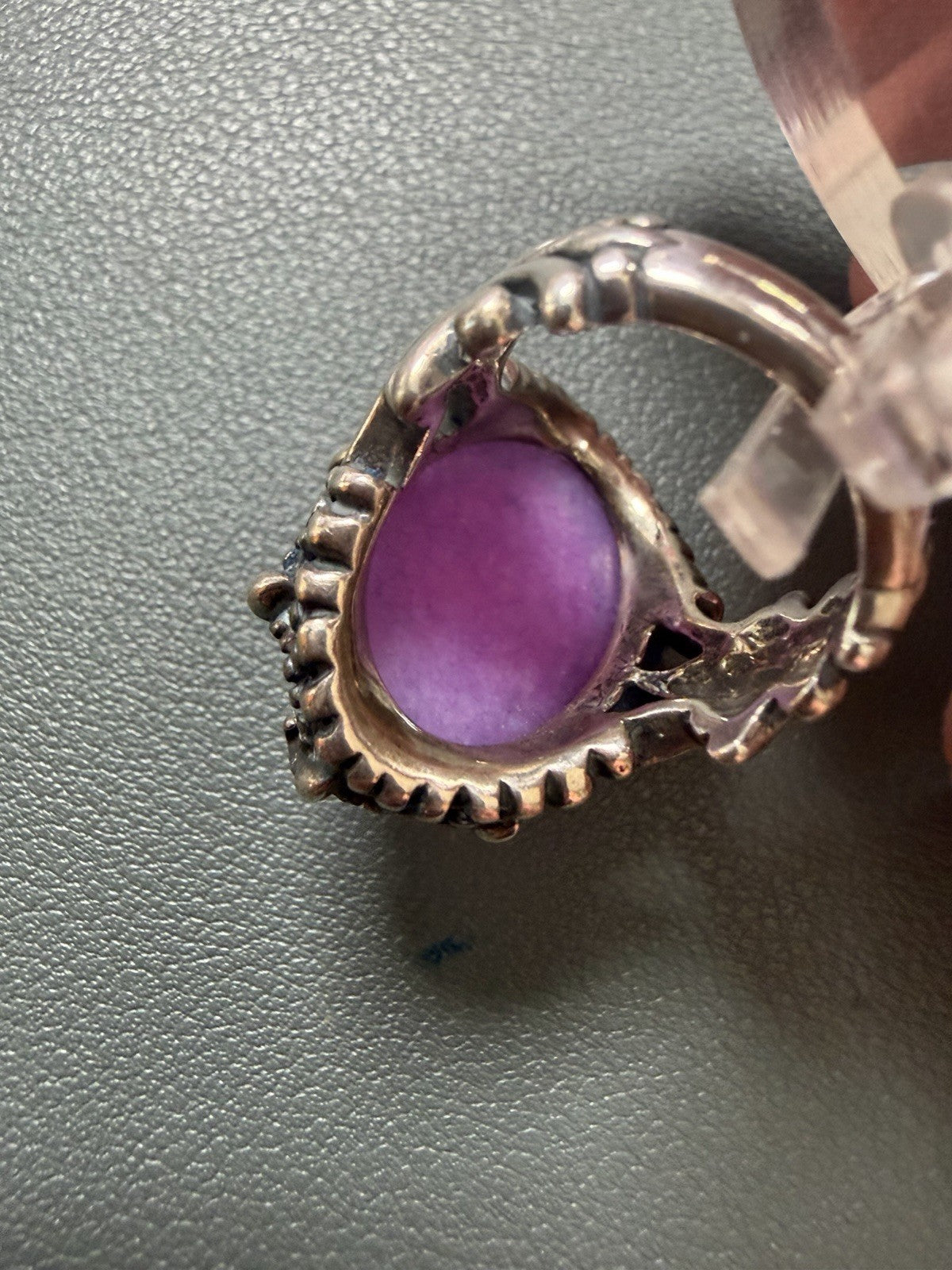 Vintage Retired Carolyn Pollack 925 Sterling Silver  Charoite Ring Sz 6