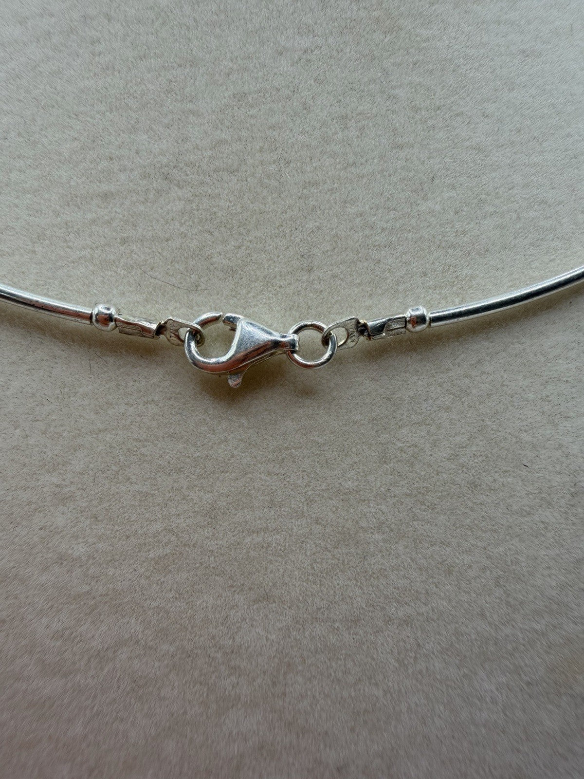 16 In Orange Blue  And Silver Sterling Silver Beaded