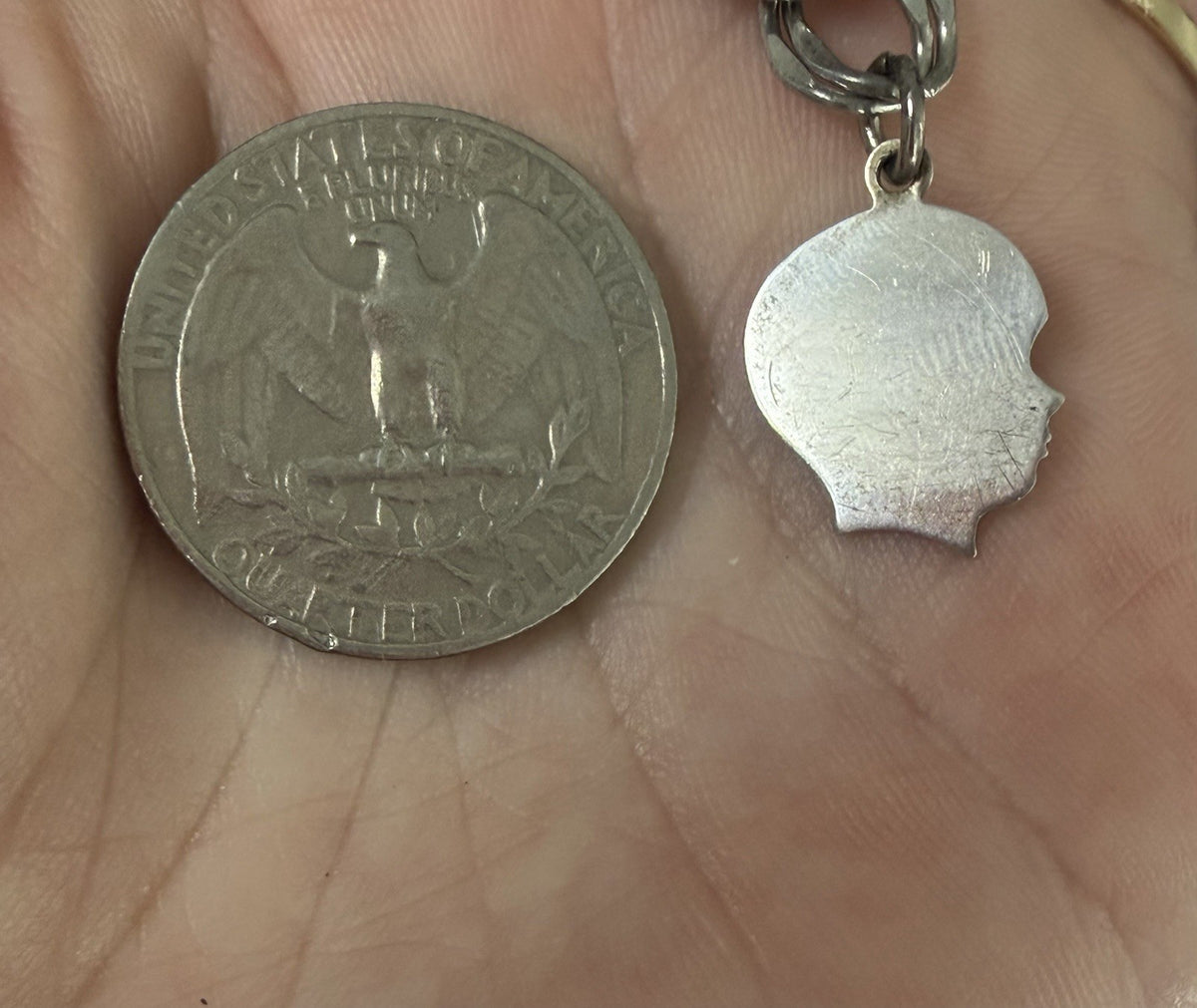 Petite Sterling Silver 925 Boy Silhouette Charm - Blank