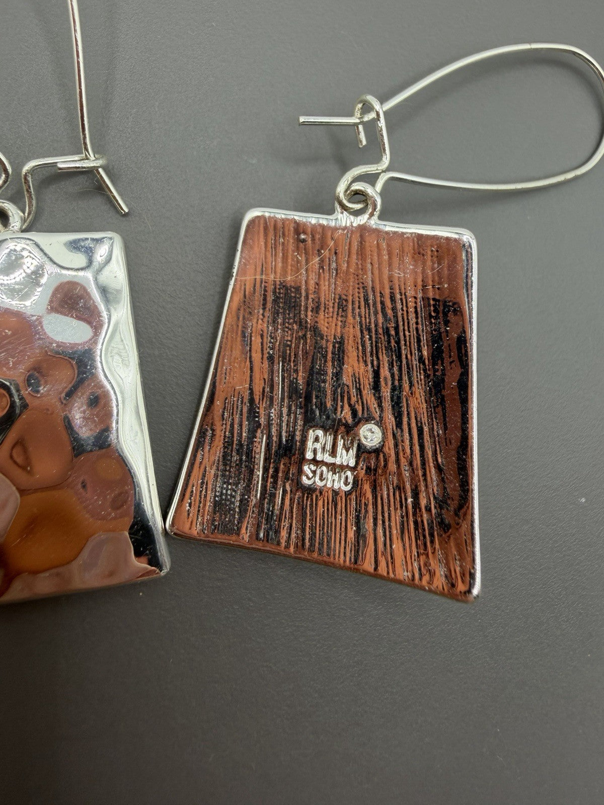 RLM Studio Hammered Dangle Drop Hook Earrings Robert Lee Morris