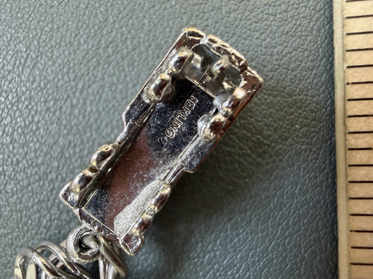 925 Sterling Silver Powell Mason Cable Car Trolley Bracelet Charm San Fran