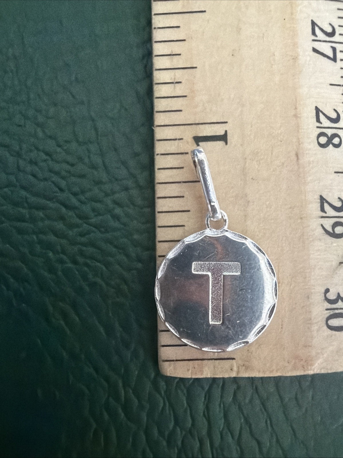 Alex & Ani 925 Sterling Silver Initial Letter  T Women's Bracelet Charm