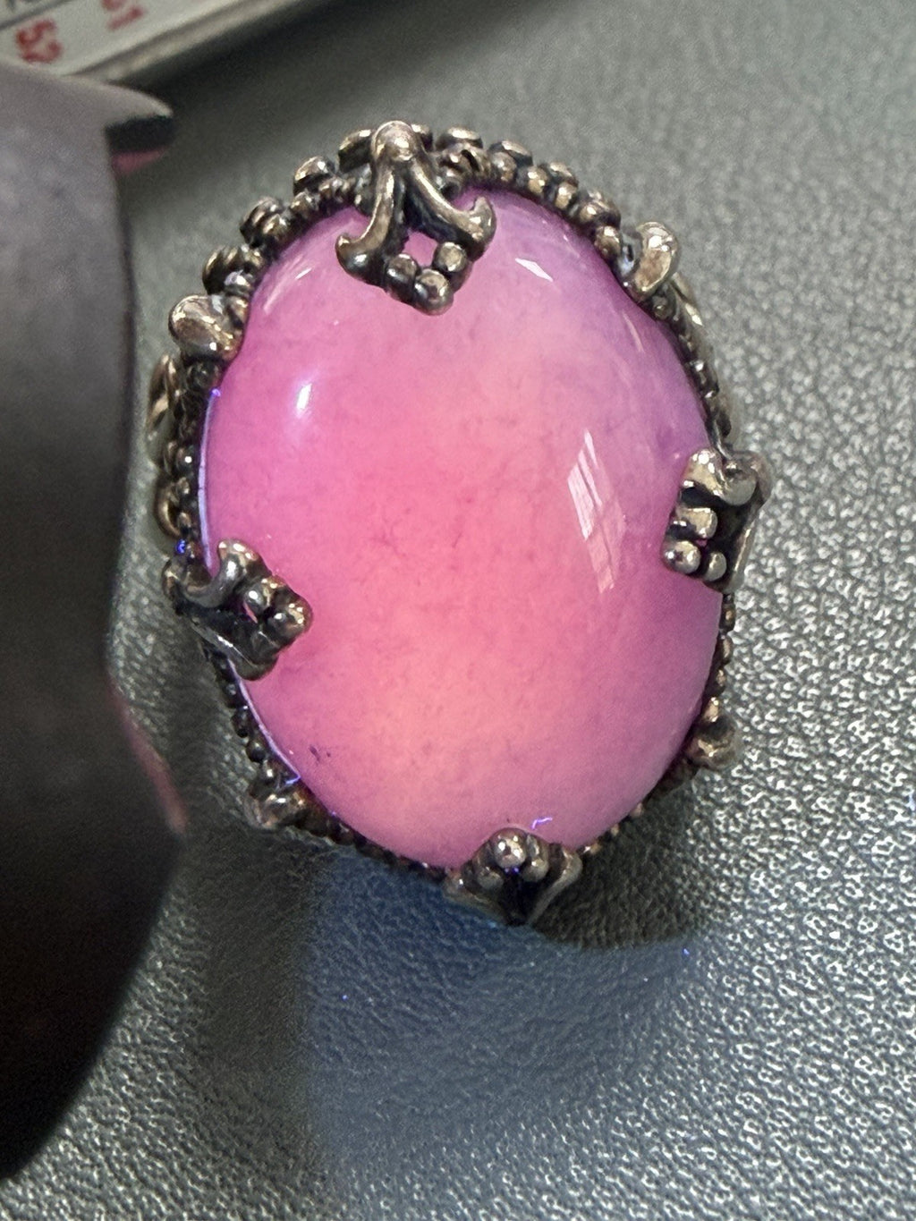 Vintage Retired Carolyn Pollack 925 Sterling Silver  Charoite Ring Sz 6