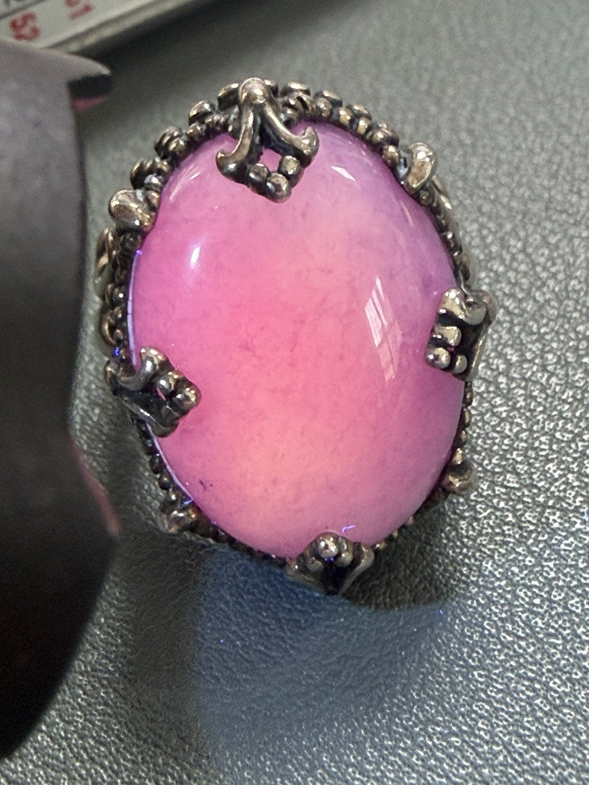 Vintage Retired Carolyn Pollack 925 Sterling Silver  Charoite Ring Sz 6