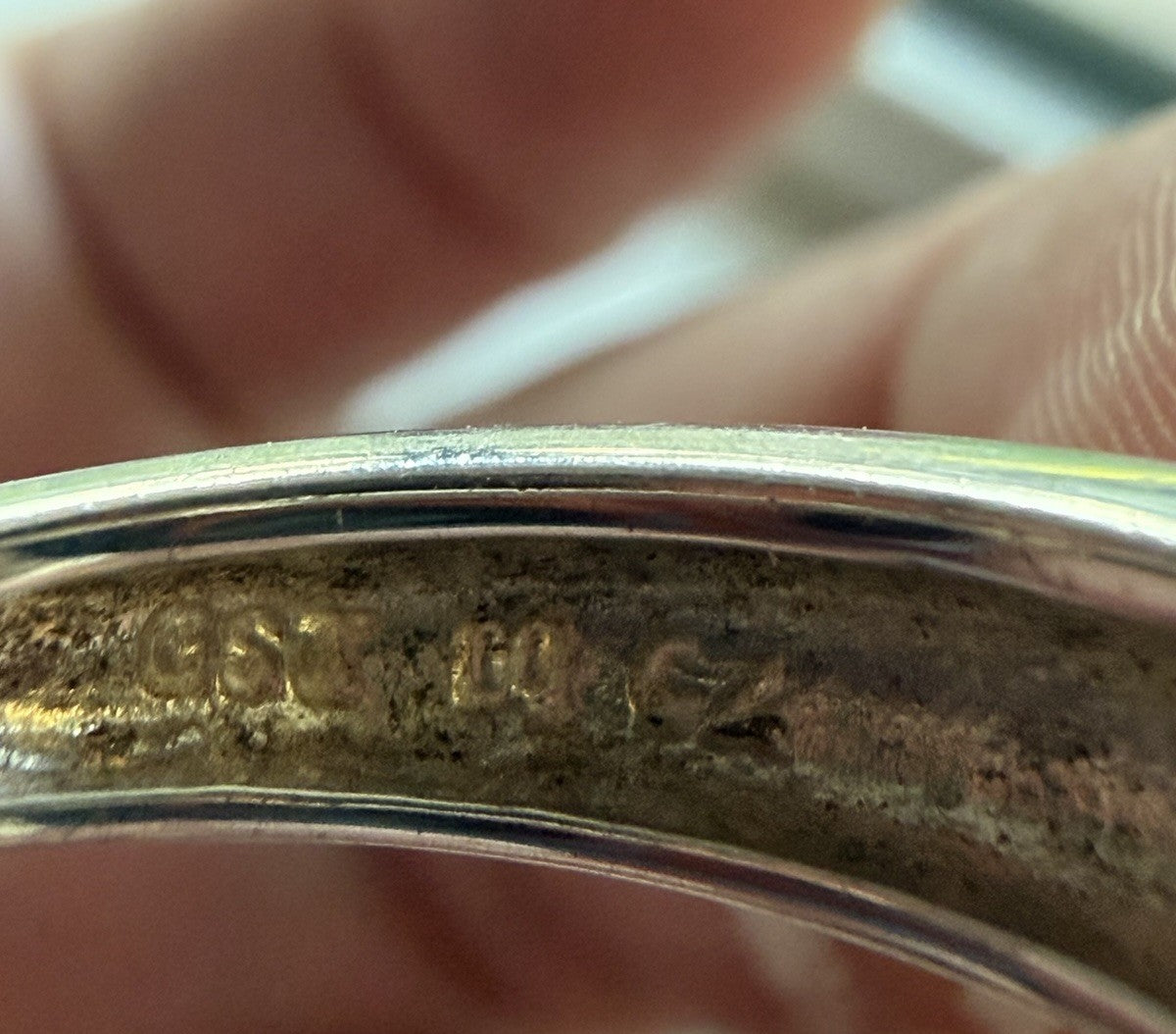 Stunning Engagement Style Sterling Silver 925 Unique Band Ring Size 8