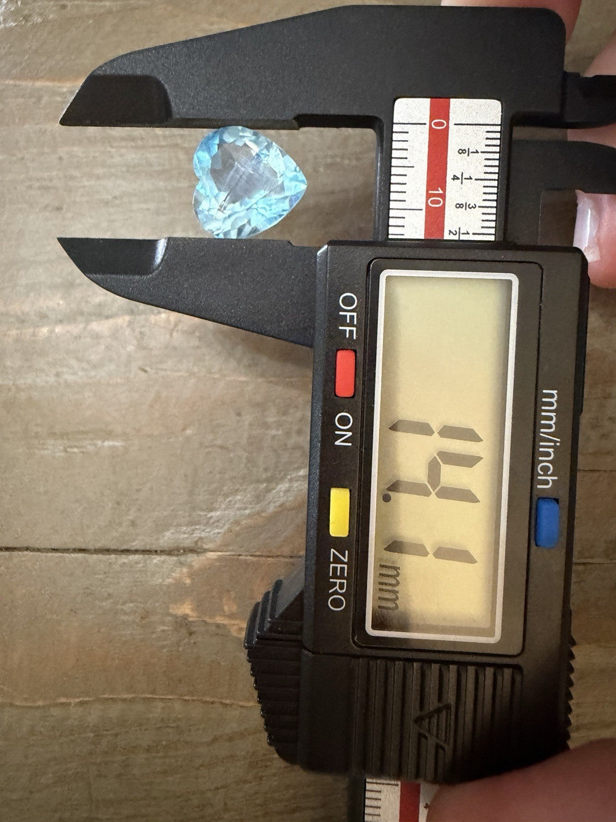 10 Carat 14mm Heart Shape Blue Sky Topaz for Ring or Pendant Loose Gemstone