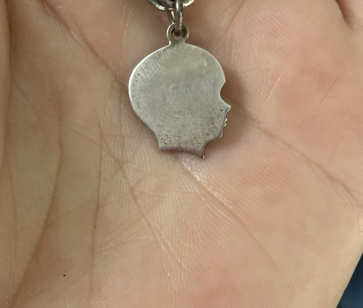 Petite Sterling Silver 925 Boy Silhouette Charm - Blank