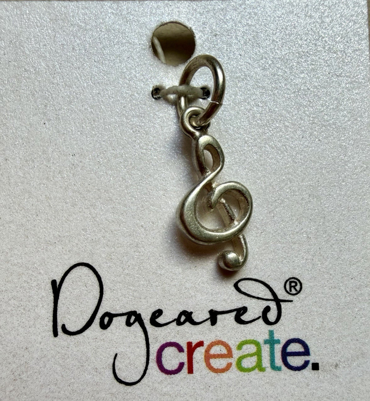 Dogeared 925 Sterling Silver Charm Pendant Music Note 🎵