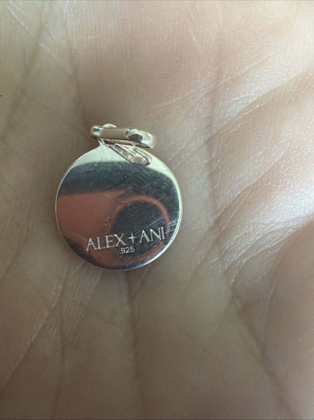 Alex & Ani 925 Sterling Silver Initial Letter  T Women's Bracelet Charm