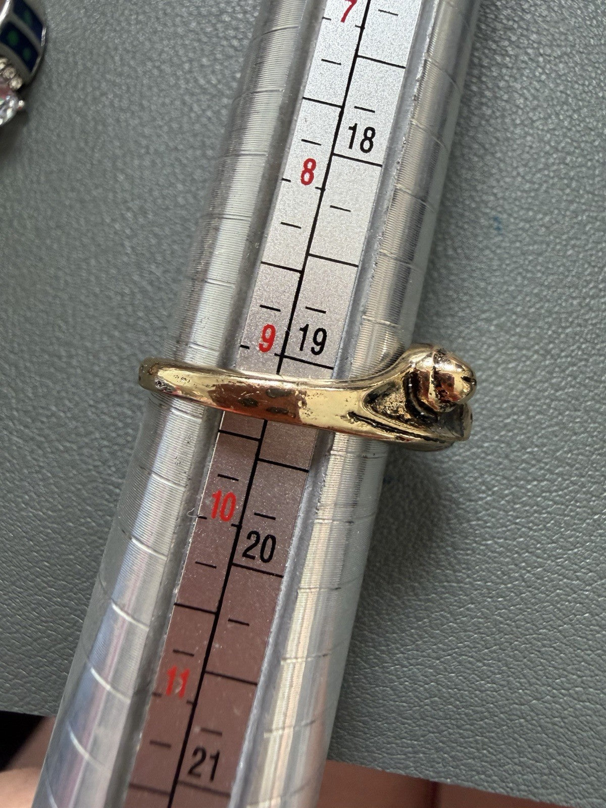 Gold Toned Adjustable Frog Ring