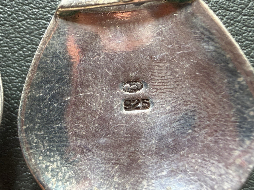 Southwestern Native 925 Sterling Silver Pink MOP Inlay Teardrop Earrings