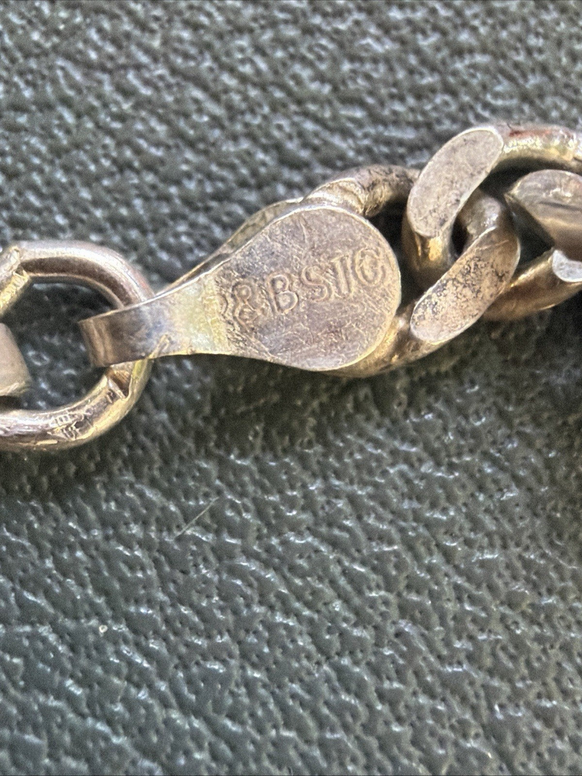 Dainty Made In Canada Figaro Link Chain Bracelet Sterling Silver 925 7.25 Signed