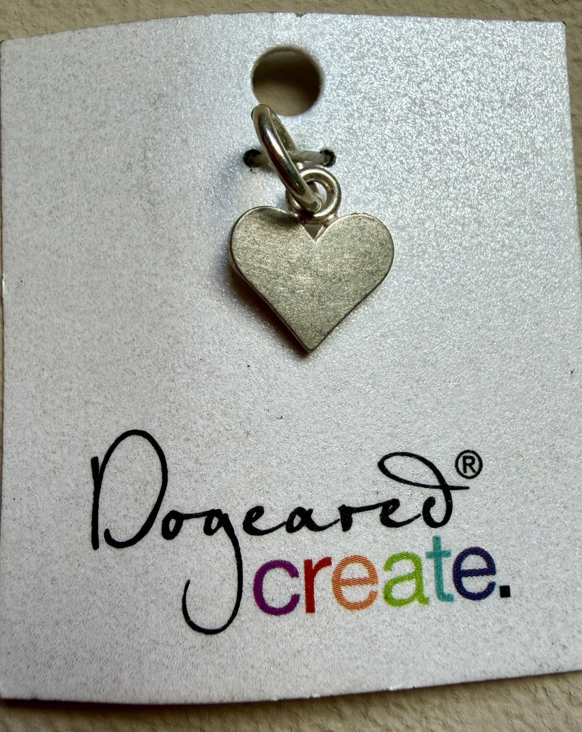 Dogeared 925 Sterling Silver Petite Heart Charm Pendant Made In USA