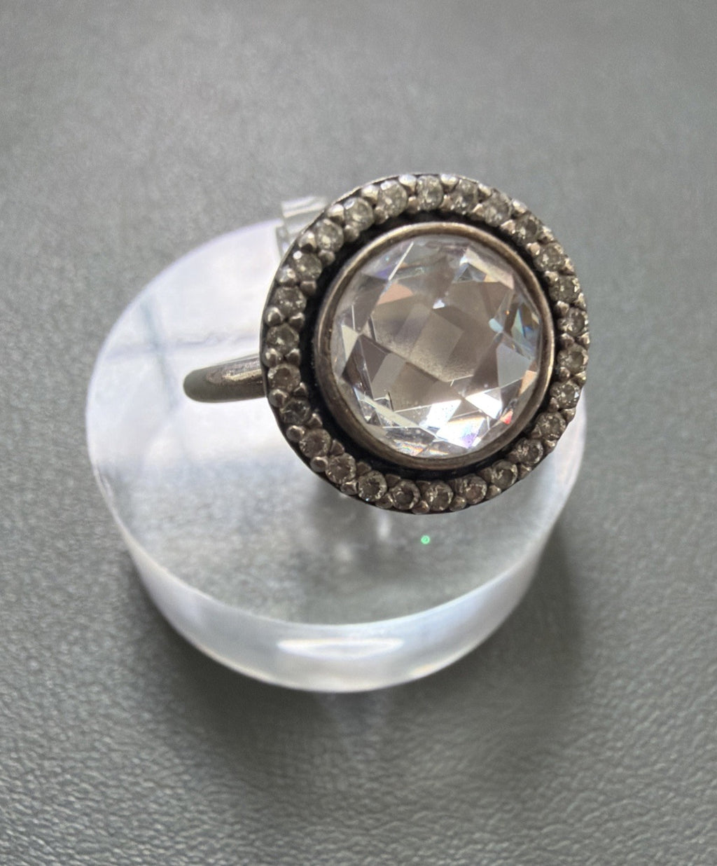 Pandora ALE Sterling Silver 925 Brilliant Legacy Clear CZ Ring Sz 6