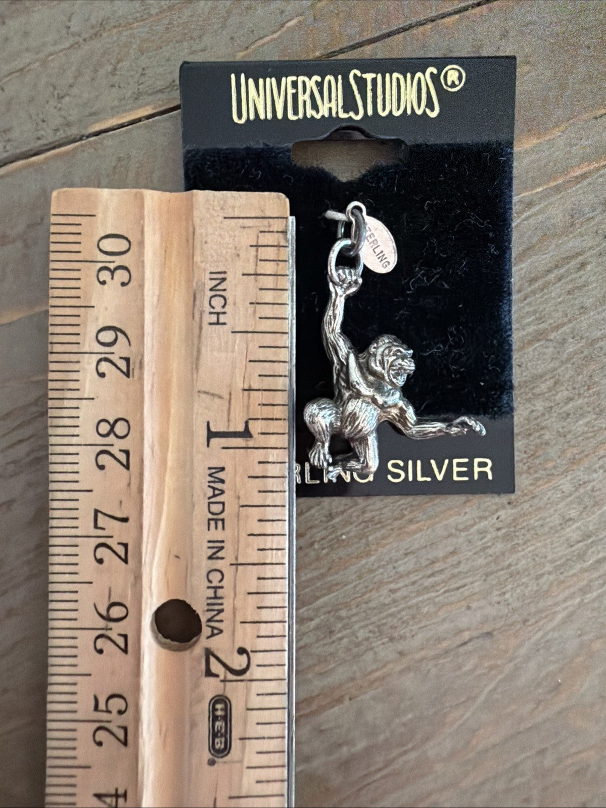 Vintage Universal Studios King Kong Sterling Silver 925 Charm Pendant NWT
