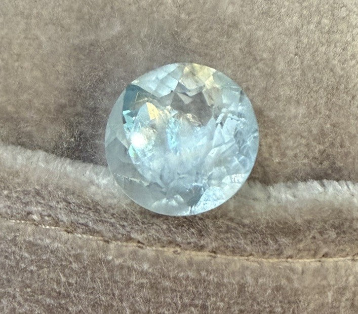 12mm Round Sky Blue Topaz Loose Gemstone