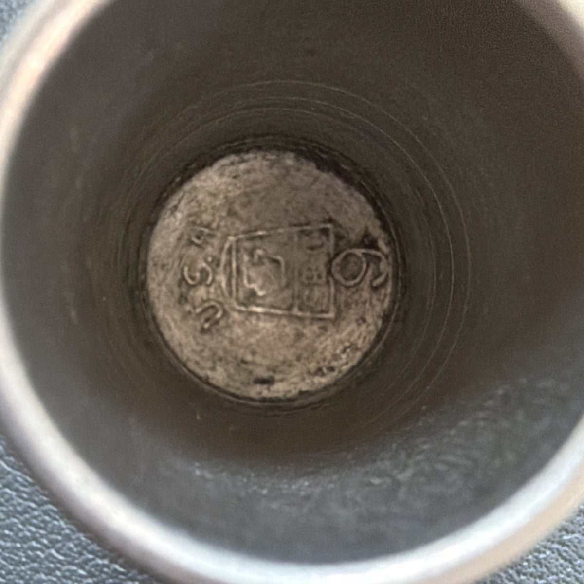 Vintage Original Silver Thimble Engraved Floral Band Collectible Sewing Tool