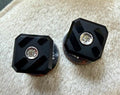 Antique Art Deco 950 Platinum Onyx Diamond Tuxedo Shirt Studs Pair 