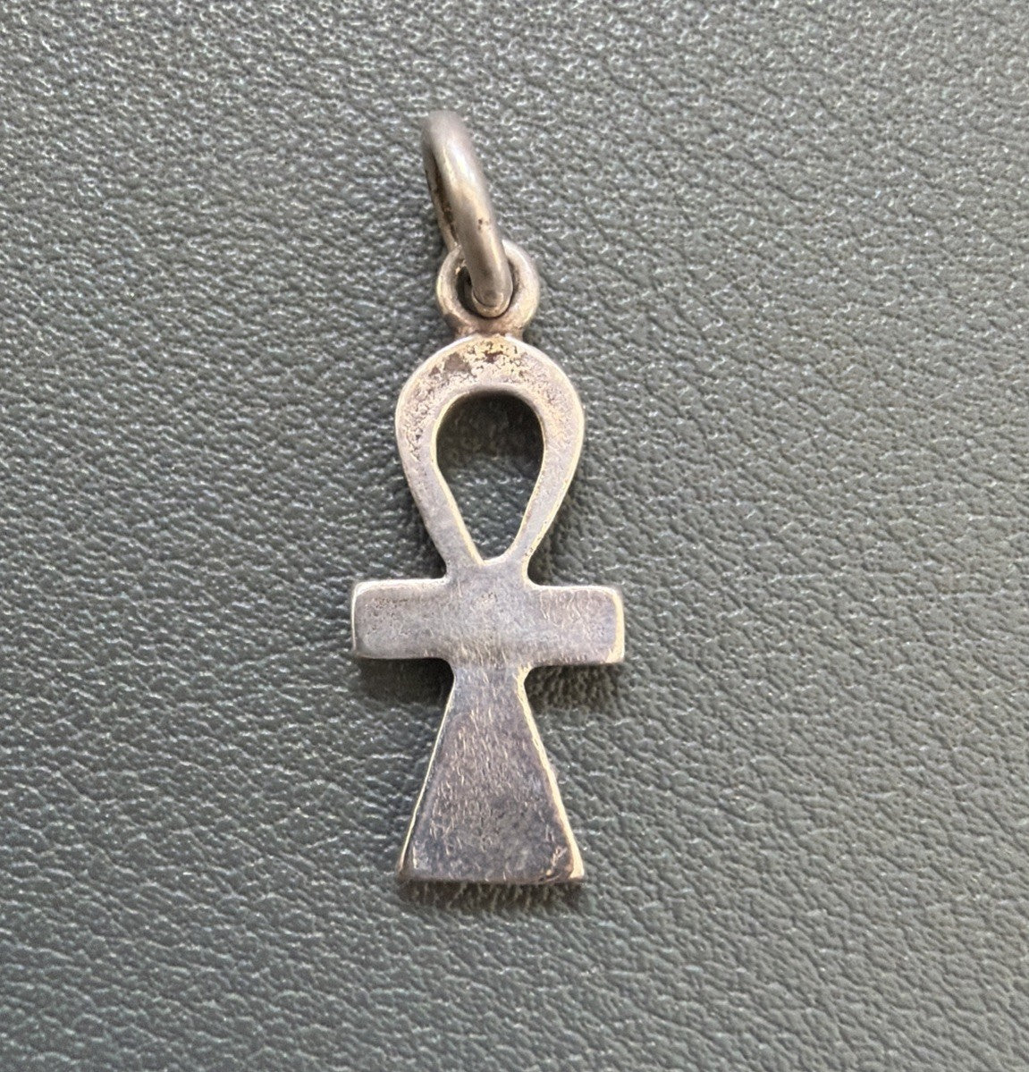 Vintage Necklace Pendant 925 STERLING SILVER  Ankh Egyptian Cross Charm
