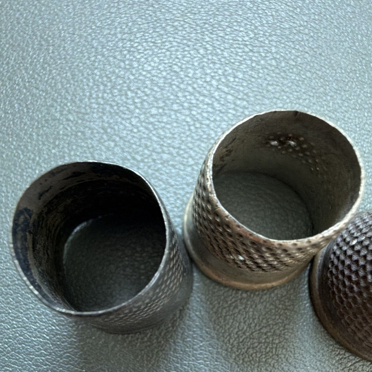 Lot of 3 Vintage Sewing Topless Thimbles for Hand Sewing, Sewing & Needlework