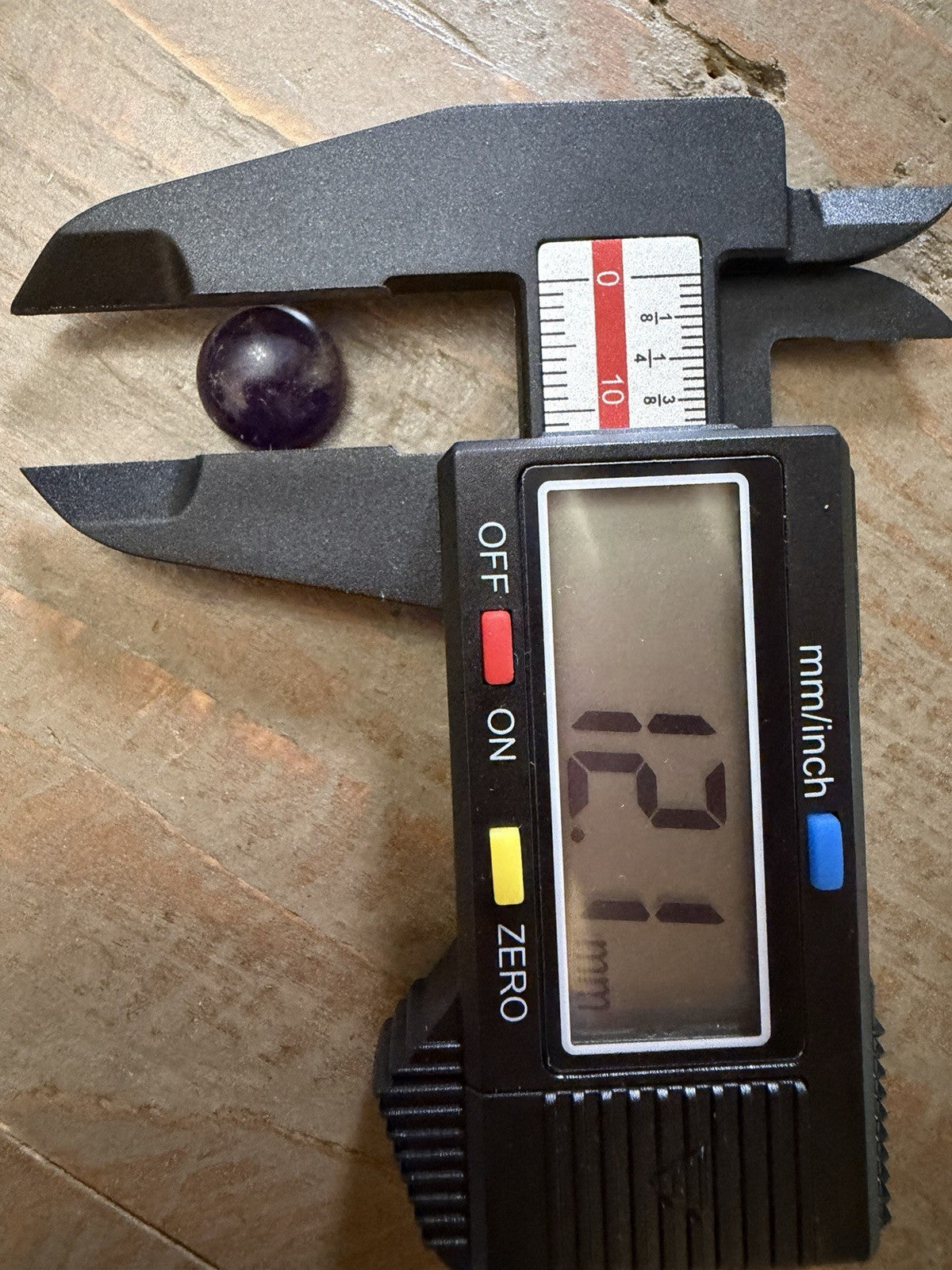 12mm Natural Deep- Purple Amethyst Flat Back Cabochon Gemstone