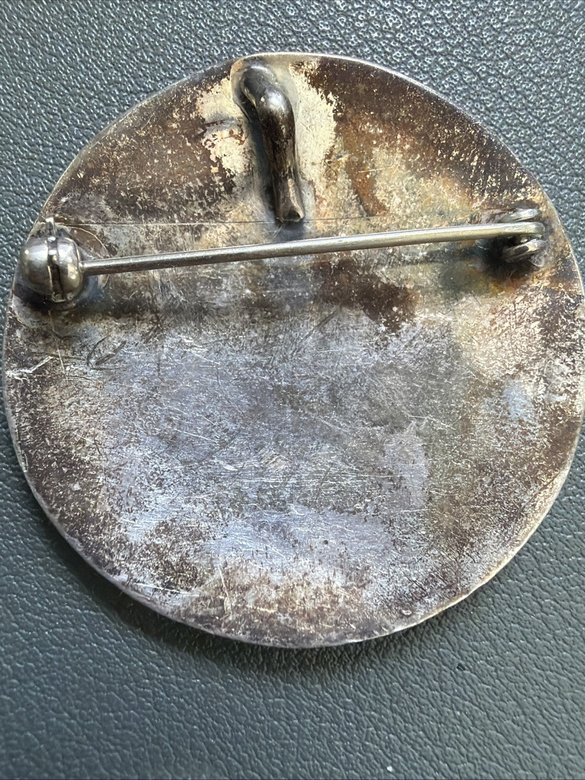 Vtg Sterling (possible EL) Native American Navajo Hopi Kokopelli Pendant/ Brooch