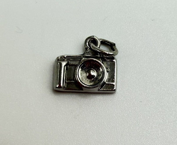 Sterling Silver 3D Vintage Camera Photographer For Charm Bracelet