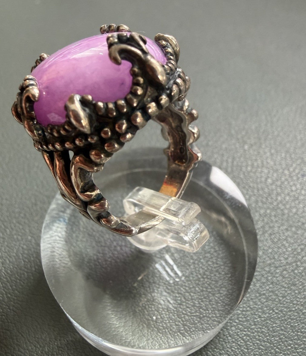 Vintage Retired Carolyn Pollack 925 Sterling Silver  Charoite Ring Sz 6