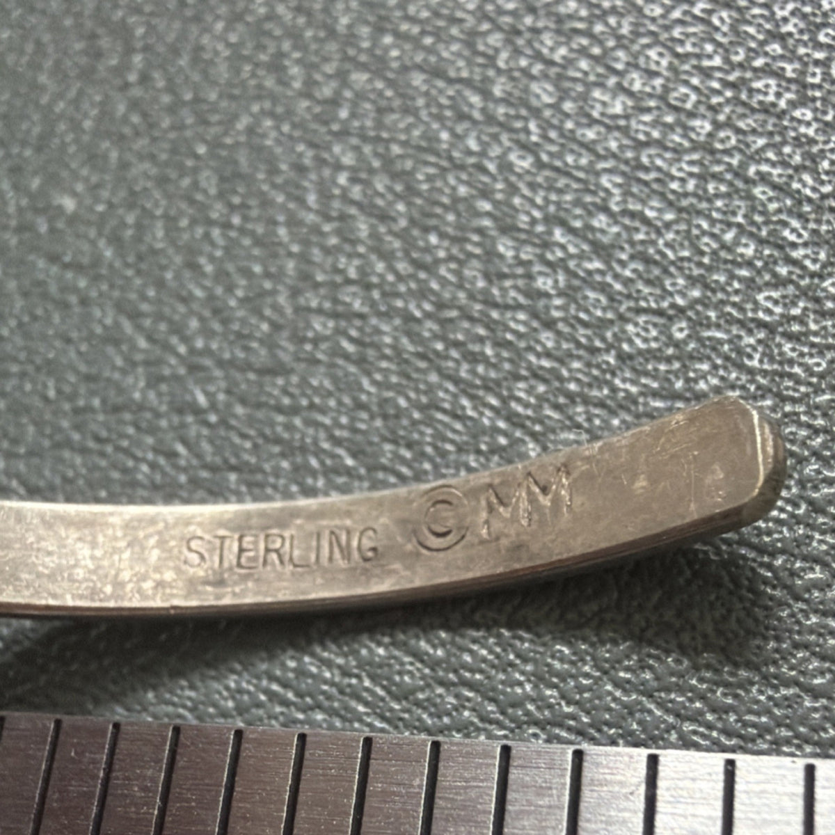 Sterling Silver 925  Engraved ‘sweet pea’ Cuff Bracelet Child size, little girl