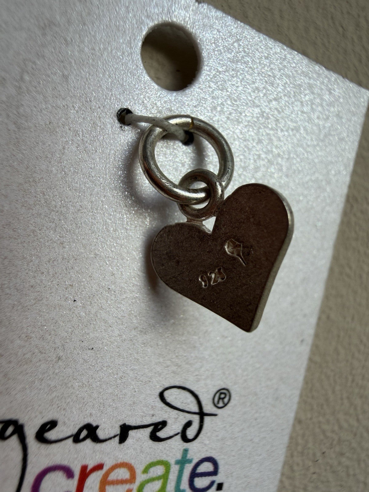 Dogeared 925 Sterling Silver Petite Heart Charm Pendant Made In USA