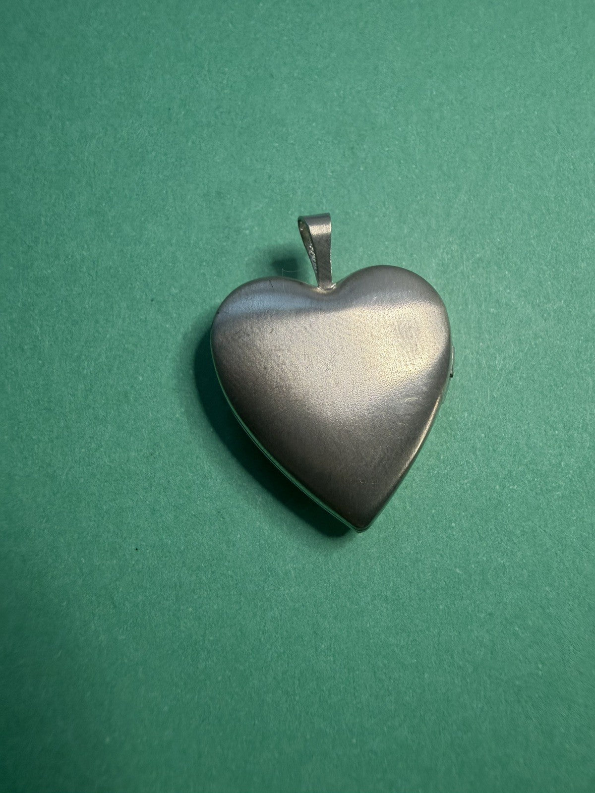 Vintage TFC 925 Sterling Silver fleur-de-lis Heart Locket Pendant 