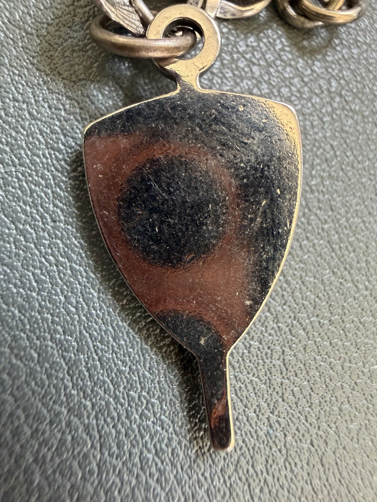Vintage Senior Key Pendant 1976 Blue Silver