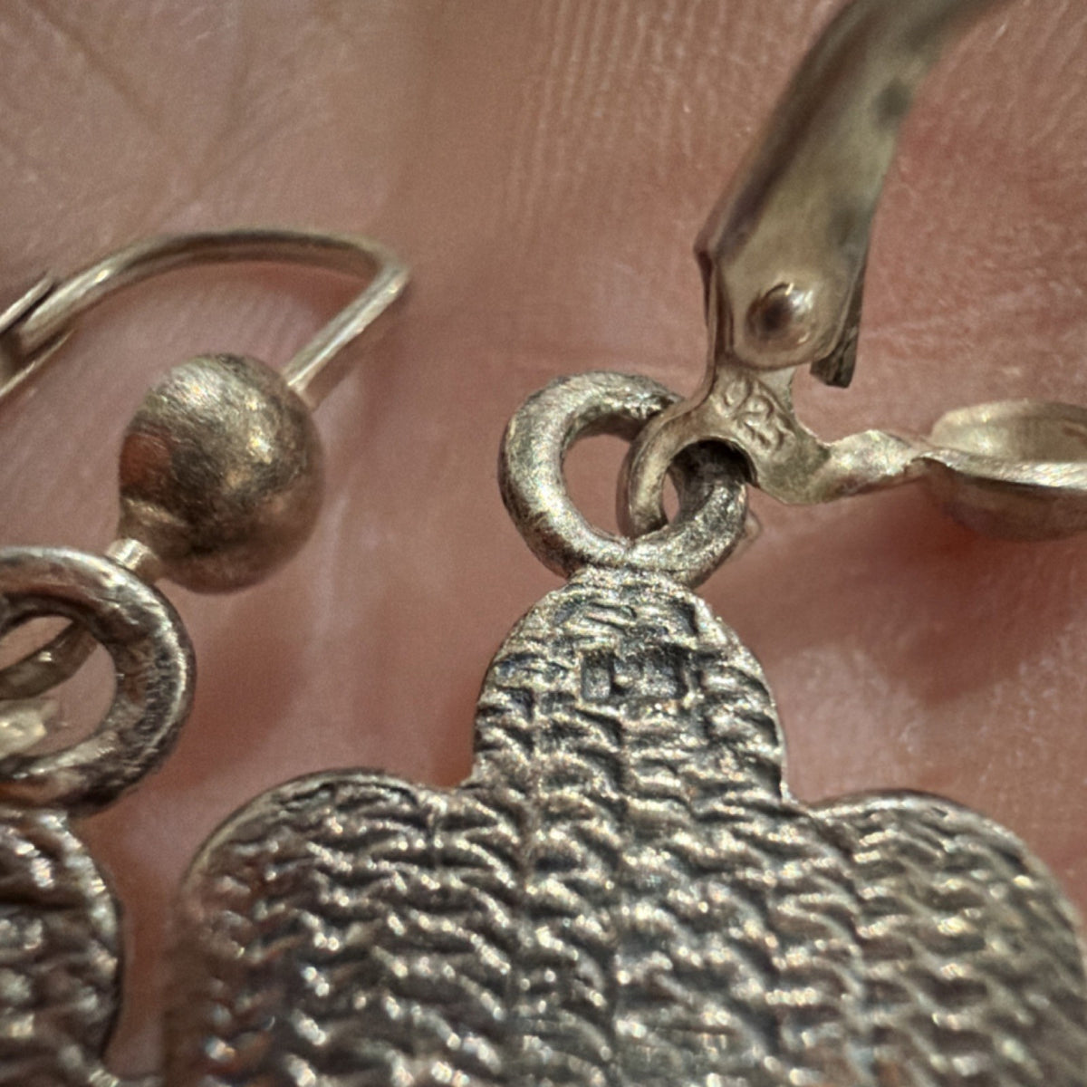 Sterling Silver 925 Angel Heart Lapis or Sodalite Dangle Earrings Leverback 
